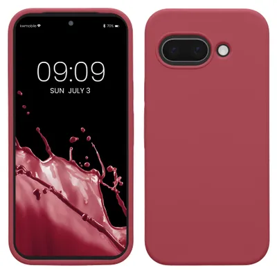 Produktbild von kwmobile Handyhülle für Google Pixel 9a Hülle, für Pixel 9a Case - Hülle Silikon - kabelloses Laden - Dark Rose