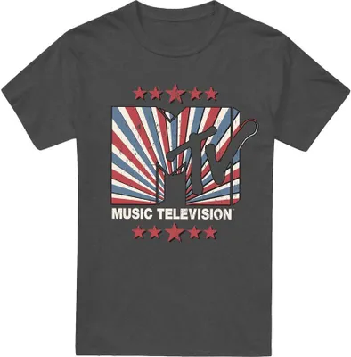 Image de MTV - T-shirt homme/femme unie TV18304 (XL) (Charbon de bois)