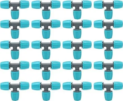 Immagine prodotto di Raccordi in plastica per irrigazione a goccia, raccordo a T da 16 mm