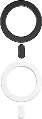 Produktbild von Tech-Protect Mmp-100 Magnetischer Magsafe Ring 2er-Pack Schwarz & Weiß