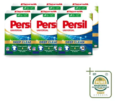 Produktbild von 6 x Persil Universal Waschpulver für weiße Wäsche - Vorratspackung - 6 Stücke