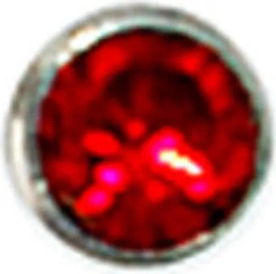 Produktbild von JOBO Piercing Nasenpiercing Nasenstecker Edelstahl mit rotem Kristall