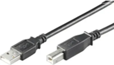 Produktbild von Microconnect USBAB05B, 0,5 m, USB A, USB B, USB 2.0, Schwarz