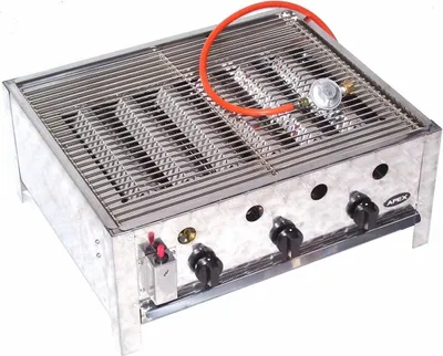 Produktbild von 55510 + Grill-Set 511 EDELSTAHL GASBRÄTER 10KW 3 flammig GASGRILL BRÄTER GRILL BBQ Grillwagen Pfanne SET 2