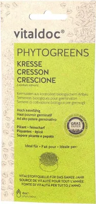 Produktbild von vitaldoc® PHYTOGREENS Keimsaat - Kresse 70g