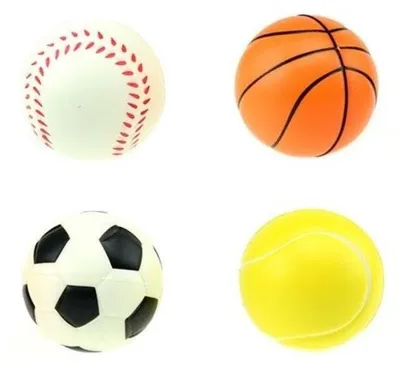 Obrázok produktu pre Toi-Toys Sport Squeezies – sada 12 antistresových loptičiek, Ø 7 cm, hračky