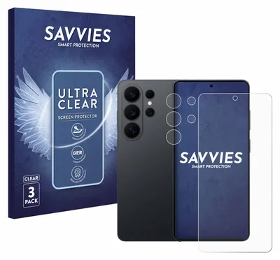 Produktbild von 6x Für Samsung Galaxy S26 Ultra (Display+Kamera) Schutzfolie Savvies Displayschutz Display Schutz Folie Klar Transparent