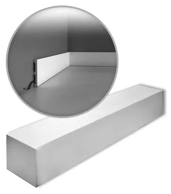 Imagen del producto de Orac Decor SX163-box AXXENT SQUARE Zócalo 1 caja 26 piezas | 52 m