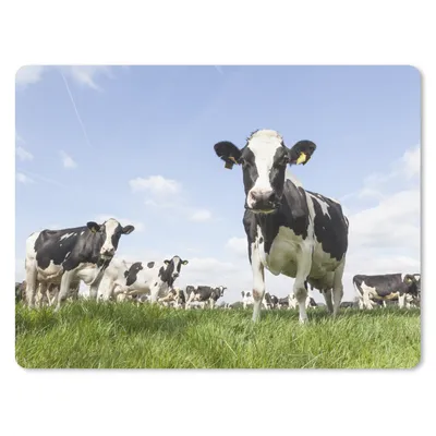 Produktbild von MuchoWow® Mauspad Mousepad Kühe - Gras - Tiere - Sonne - Bauernhof 23x19 cm - Mousepads - Maus Mat - Pad - Mausunterlage - Schreibtischunterlage - Mauspad