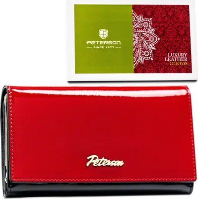 Produktbild von Peterson Geldbörse sk. PTN 1N-466-6853 Schwarz-Rot