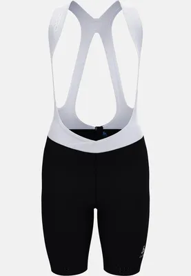 Produktbild von Zeroweight Radshorts mit Trägern, Damen - Odlo, Farbe:15012 black - white, Größe:S
