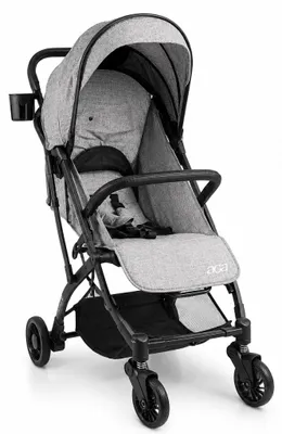 Produktbild von Kinderwagen Golfwagen Grau mit Einhand-Faltmechanismus, Liegefunktion und schwenkbaren Vorderrädern