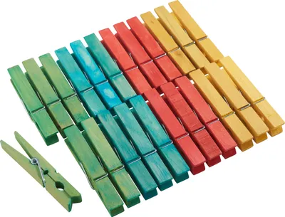 Produktbild von VBS Holzklammern "Bunt", 24 Stück, ca. 7,2cm