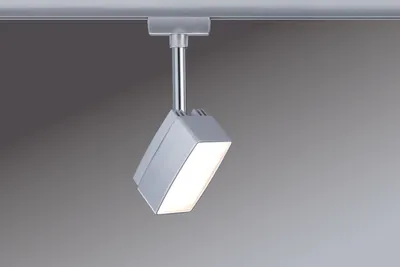 A single track light fixture is shown hanging from a track.