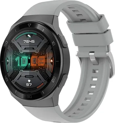 Produktbild von Strap-it Huawei Watch GT 2e Silikonarmband (Grau)