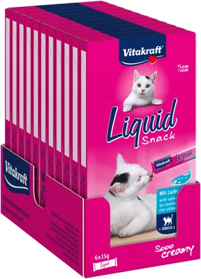 Obrázek produktu pro Vitakraft Cat Liquid Snack Salmon & Omega