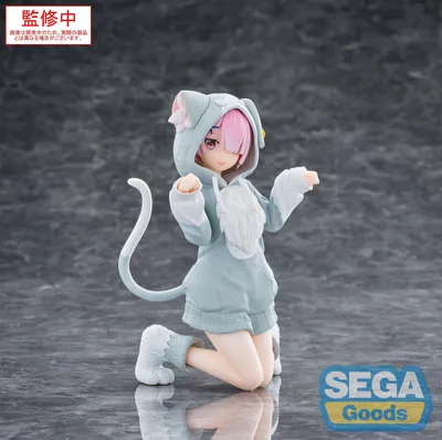 Produktbild von Re:Zero Starting Life in Another World Yumemirize PVC Statue Ram Mofumofu Pack 11 cm