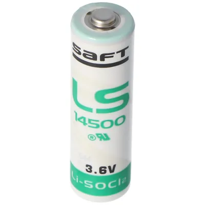 Zdjęcie produktu dla Saft LS 14500, Jednorazowa bateria, AA, 3,6 V, 1 szt., 2600 mAh, Zielony, Biały