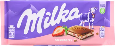 Obrázek produktu pro Milka jahodová mléčná čokoláda 100 G