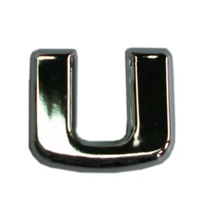 Produktbild von Hermann Schütz 3D-Relief-Chrome-Buchstabe U 25x35mm