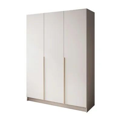 Produktbild von Kleiderschrank SAVAGE, 3-türig, Kaschmir, 150x200x56 cm, mit Kleiderstange und Regalfächern
