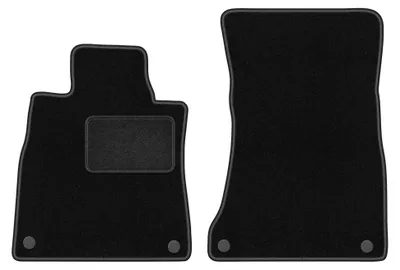Immagine prodotto di Tappetini anteriori in moquette per Mercedes S C217 2014-2020 (coupé) – 2 pezzi, neri, su misura – Wielganizator LUX