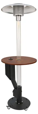 Produktbild von Flamesa® Solaro – Premium Pellet-Feuertisch & Terrassenheizer – 220cm