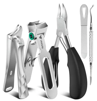 Produktbild von Nagelknipser für dicke Zehennägel | Edelstahl | 37 mm Breite | Ergonomisch | Senioren & Erwachsene | Silber