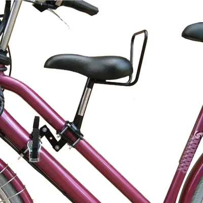Image de Siège enfant en selle sur vélo de femme tubulaire