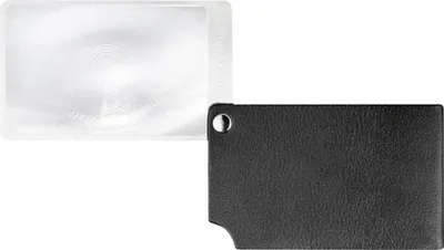 Zdjęcie produktu dla Lupa do kart czekowych czarna visoPOCKET 2.5x skórzana ESCHENBACH