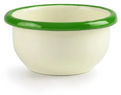 Immagine prodotto di Mini ciotola smaltata 0,12l con bordo verde