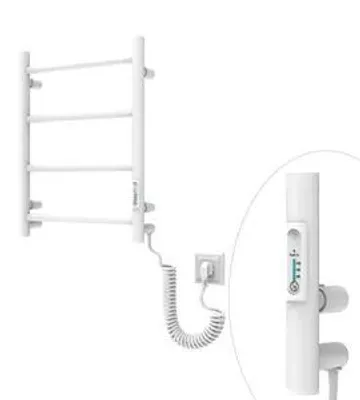 Obrázek produktu pro ELNA Elektrický sušák ručníků / Koupelnový radiátor elektrický MINI 45W 510 x 400 mm energeticky úsporný IP44 / Topný žebřík / Vyhřívaný držák ručníků