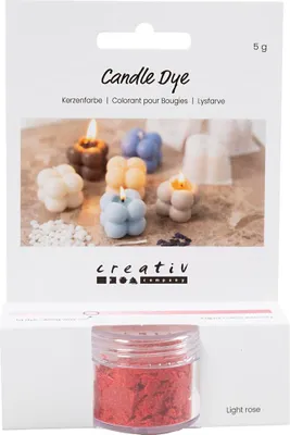 Produktbild von Creativ Company Kerzenfarbe hellrosa 5 g Pigment für Kerzenherstellung