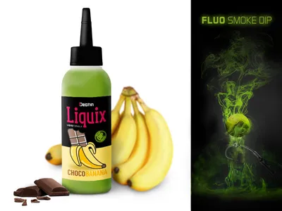 Produktbild von DELPHIN Fluo dip D SNAX, Schokolade-Banane, Lockmittel, 101003537