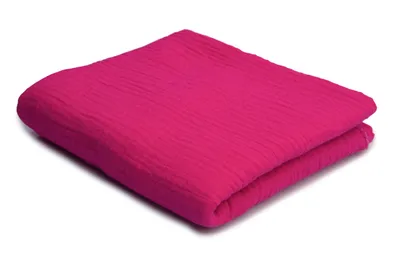 Produktbild von Baumwoll Musselin Stoff Double Gauze, Doppelgaze, Amarant 50 x 130 cm