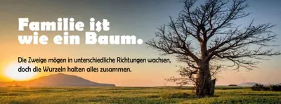 Produktbild von vianmo Holzschild 10x27 cm Familie ist wie Baum die Zweige Freunde