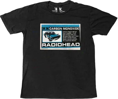 Produktbild von Radiohead Carbon Patch Black L T-Shirt