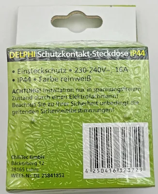 Zdjęcie produktu dla Gniazdo DELPHI ze stykiem uziemiającym IP44