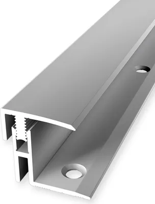 Produktbild von PROVISTON | Abschlussprofil | Parkettausgleich | Breite: 21 mm | Höhenausgleich: 17 - 22 mm | Länge: 1000 mm | Aluminiumprofil | Silber | 1 Stück