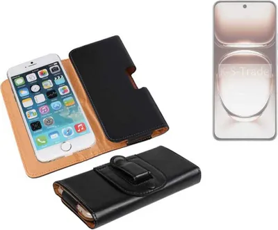 Produktbild von K-S-Trade Schützhülle Handyhülle kompatibel mit Oppo Reno12 CPH2625 Holster Gürtel Tasche Schutzhülle Handy-Tasche Smartphone Case Seitentasche