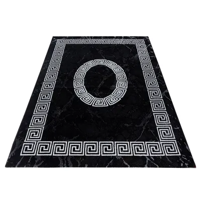 Produktbild von Ayyildiz Hali PLUS1201708009BLACK, Teppich, Polypropylen (PP), Schwarz, Rechteck, 1200 mm, 1700 mm