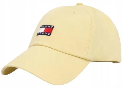 Zdjęcie produktu dla Czapka z daszkiem damska Tommy Jeans AW0AW15848 ZIT ŻÓŁTA BEJSBOLÓWKA LOGO