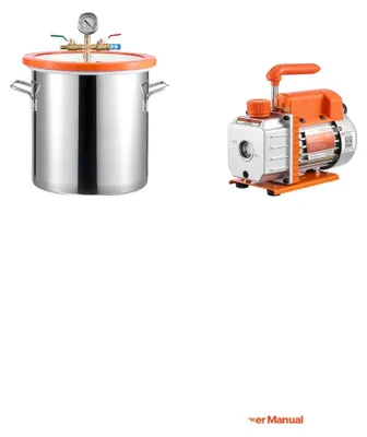 Obrázek produktu pro Vakuová komora, čerpadlo 3,5 CFM, odolná nerezová ocel, 5 galonů, EU