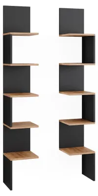 Produktbild von Eckregal Vicco Paolo Anthrazit 28 x 175.4 cm 2er Set, Model 52096