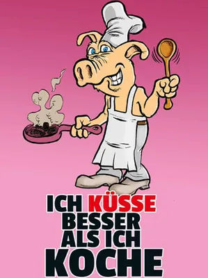 Produktbild von vianmo Holzschild 30x20 cm Ich küsse besser als koche Dekoration