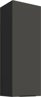 Produktbild von Hoher Küchenoberschrank LUNARA – Breite 40 cm, Graphit/Schwarz
