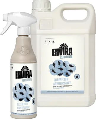 Produktbild von Envira Silberfisch Abwehrspray mit Nachfüllpack 5L+500ml
