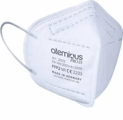 Produktbild von atemious PRO 2S, FFP2 Maske EN 149:2001+A1:2009 CE 2233  (Herstellernummer: 2003)