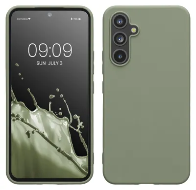 Produktbild von kwmobile Handyhülle für Samsung Galaxy A54 5G Hülle - TPU Case - Kabelloses Laden - Schutzhülle Cover in Graugrün
