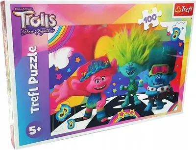 Produktbild von TREFL Puzzle Trolls 3: Fun Trolls 100 Teile
